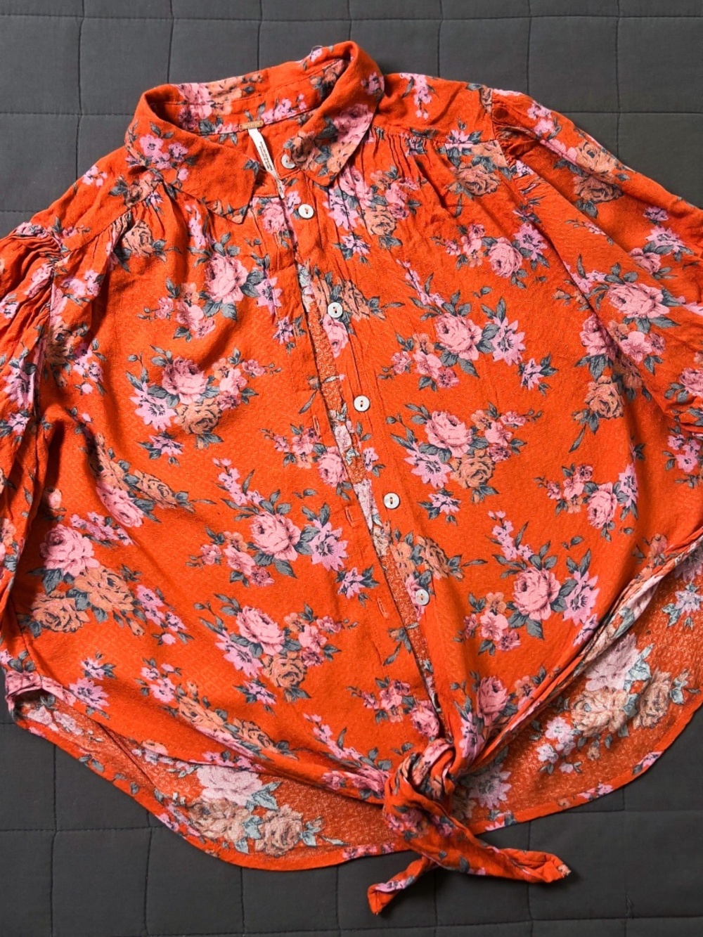 Free People Floral Blouse